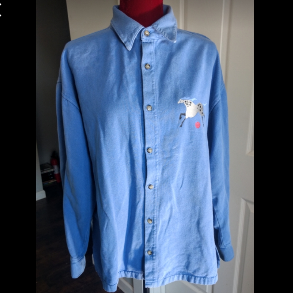 🐎☀️Vintage WEK Native Design Button Down Shirt